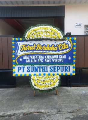 Papan Bunga Duka di Sarimekar